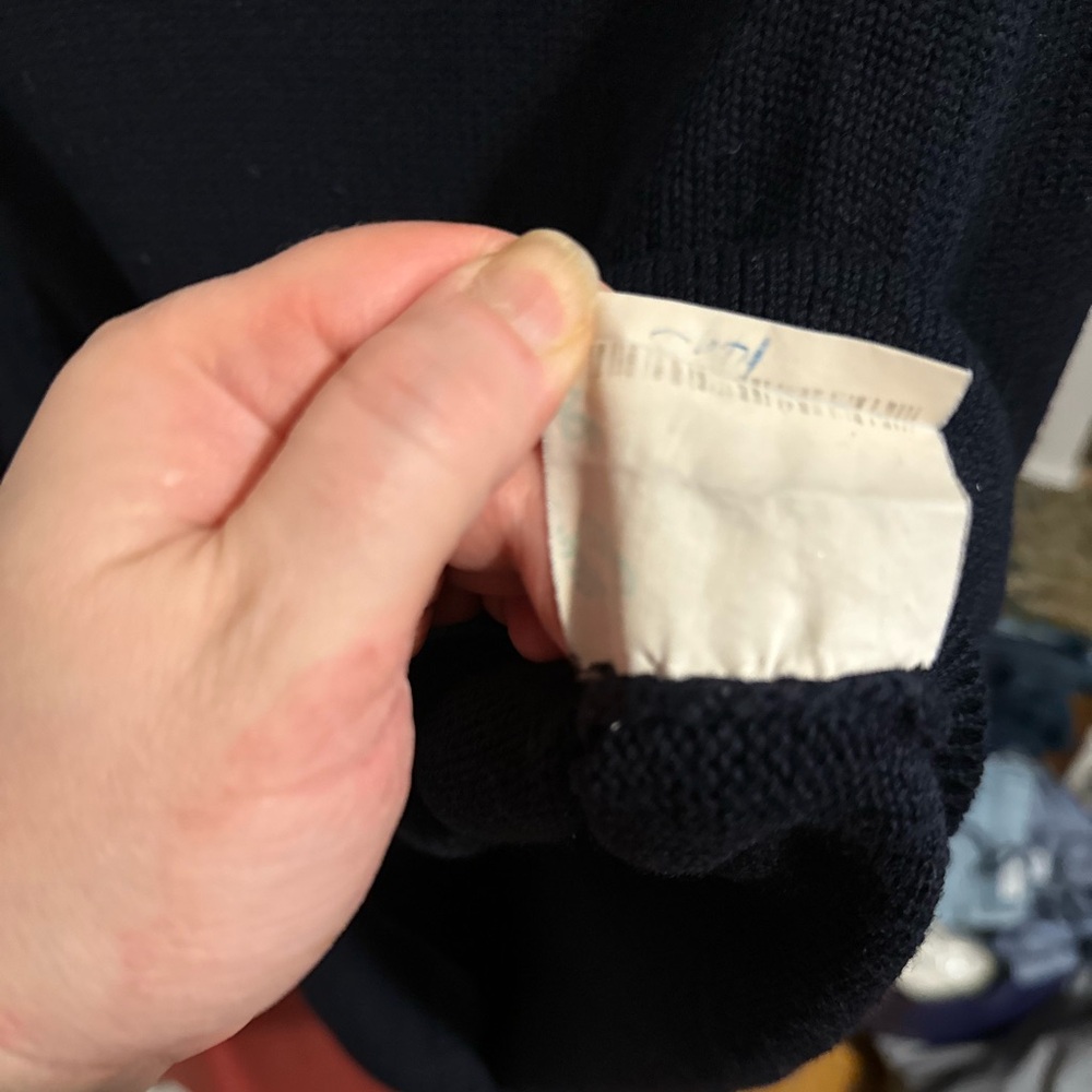 Gucci Vintage Navy Blue Wool Turtleneck - Picture 2 of 7